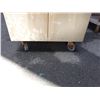 Image 8 : Vollrath Mobile Serving Equipment Metal Work Table w/ Enclosed Undershelves 60" x 28" x 34"H