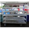 Image 1 : Rolling Metal 5-Tier Metal Shelving Unit 72" x 27" x 71"H