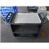 Image 2 : Carlisle Rolling 2-Tier Utility Cart 42" x 21" x 38"H