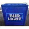 Image 1 : Iowa Rotocast Large Plastic Blue Bud Light Beverage Cooler 30" x 16" x 30"H