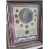Image 1 : Framed Coins of King George VI Solver, Copper
