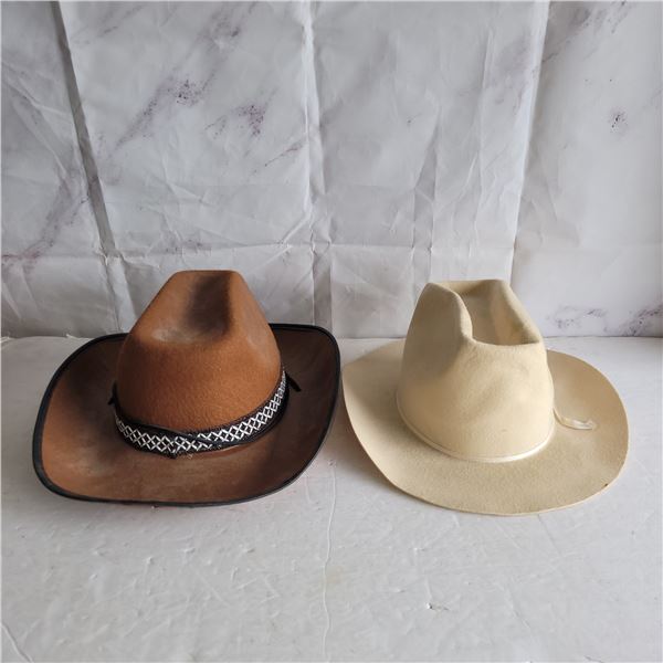 Lot of 2 Cowboy Hats