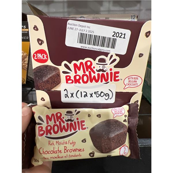 Mr. Brownie 2 Pack Chocolate Brownies â€“ 2x (12 x 50g)