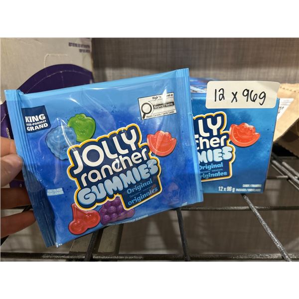 Jolly Rancher Gummies, King Size, 12 Packs of 96 g Each