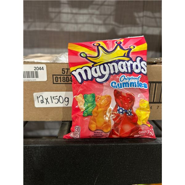 Maynards Gummies 150g Bags â€“ 12 Count, Fruit Flavored