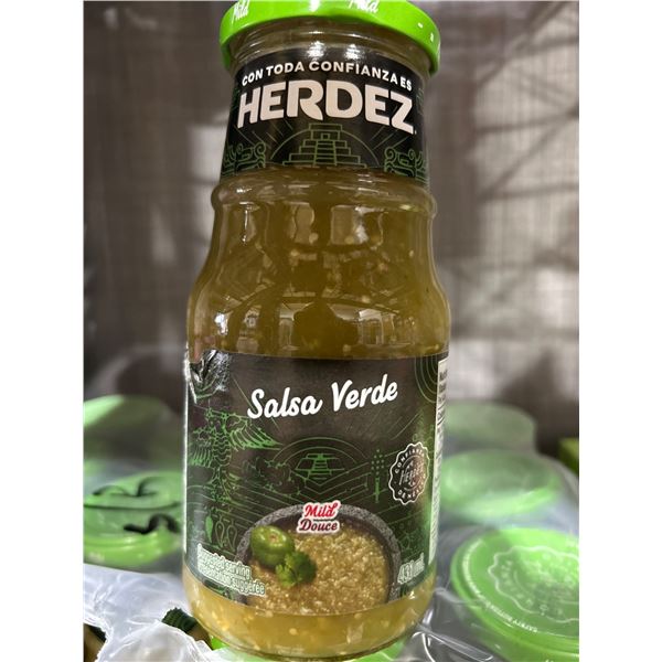 Herdez Salsa Verde Mild Sauce 12 x 431ml Jars