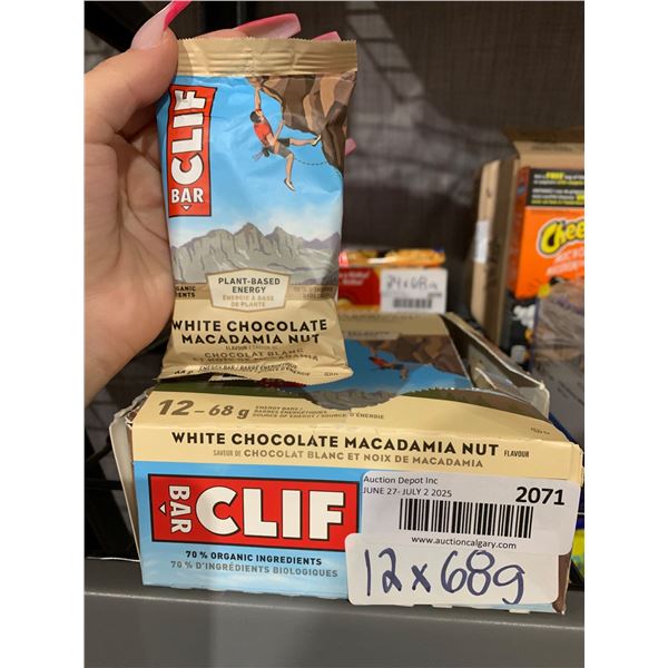 Clif Bar White Chocolate Macadamia Nut 12-Pack, 68g Each