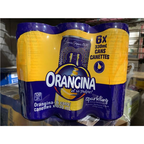 Orangina Sparkling Orange Drink, 4 packs of 6 (330ml Each)