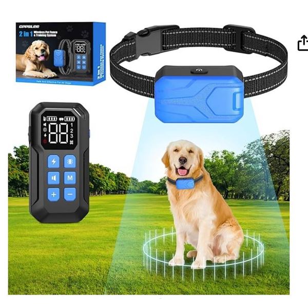 Wireless Dog Fence and Training System with LCD Display