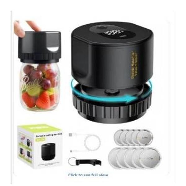 Portable Sealing Machine YZ-80 for Mason Jars (Black)