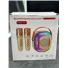 Image 1 : Colorful Karaoke Sound System With Model A5 and Two Microphones