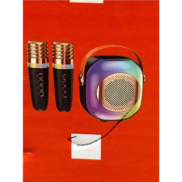 Colorful Karaoke Sound System Model A5 with Bluetooth and Microphones