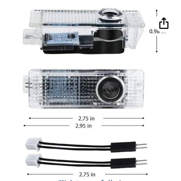 3D Shadow Light Door Lights Upgrade Parts 2-Pack (White)