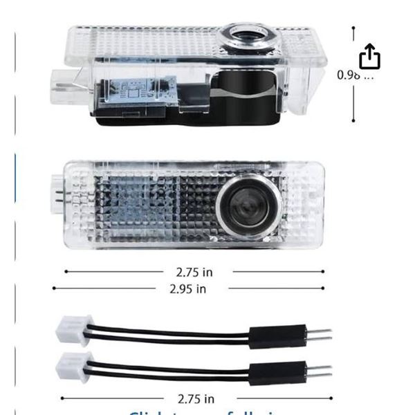 3D Shadow Light Door Lights Upgrade Parts 2-Pack (White)