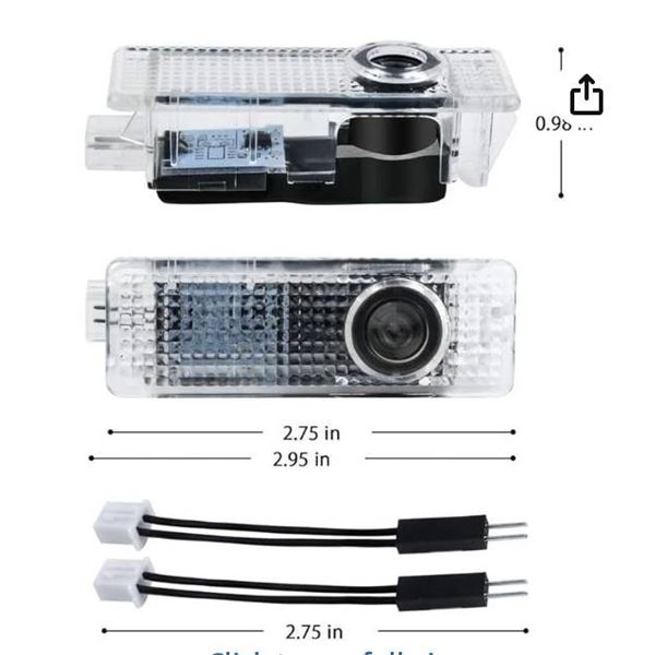 3D Shadow Light Door Lights Upgrade Parts 2-Pack (White)