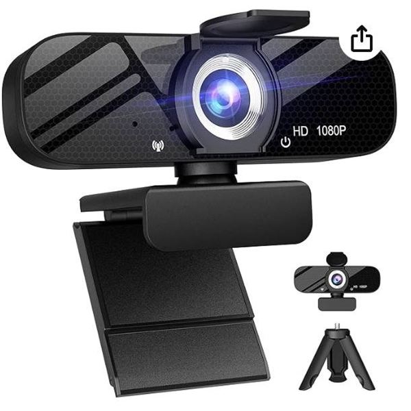 AutoFocus HD Webcam with Type-C Connection and Tripod Stand