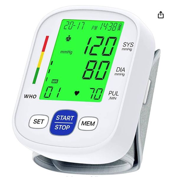 Model BSX325 Wrist Digital Blood Pressure Monitor with Wide Wristband