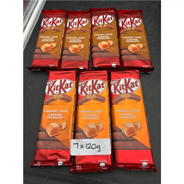 Nestle KitKat Caramel Crisp Bars, 7 x 120gÂ