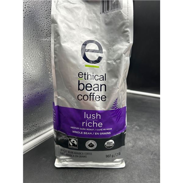 Ethical Bean Coffee Lush Riche Medium Dark Roast 907g (2lb) Whole Bean