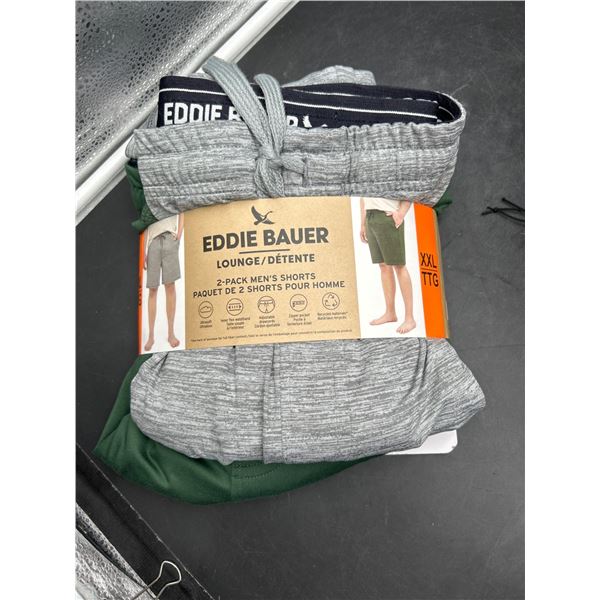 Eddie Bauer 2-Pack Menâ€™s Shorts, XXL, Lounge/Detente