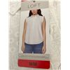 Image 2 : Loft Sleeveless White Blouse with Floral Pattern Size M/M