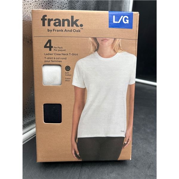 Frank by Frank and Oak Ladiesâ€™ Crew Neck T-Shirt 4 Pack