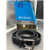 Image 1 : Columbia Comfort Stretch Belt with Leather Trim, Black, L/G Size