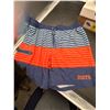 Image 1 : Roots Menâ€™s Striped Swim Shorts, Size Medium, Polyester Blend
