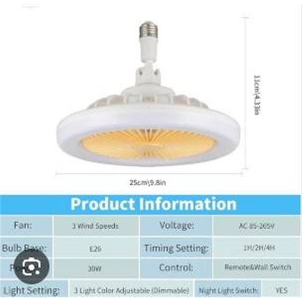 LED Multi-Function Fan Light with Remote Control
