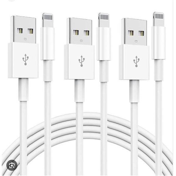 Naoeleii Phone Charging Cable 3 Pack for Fast Charging and Syncing