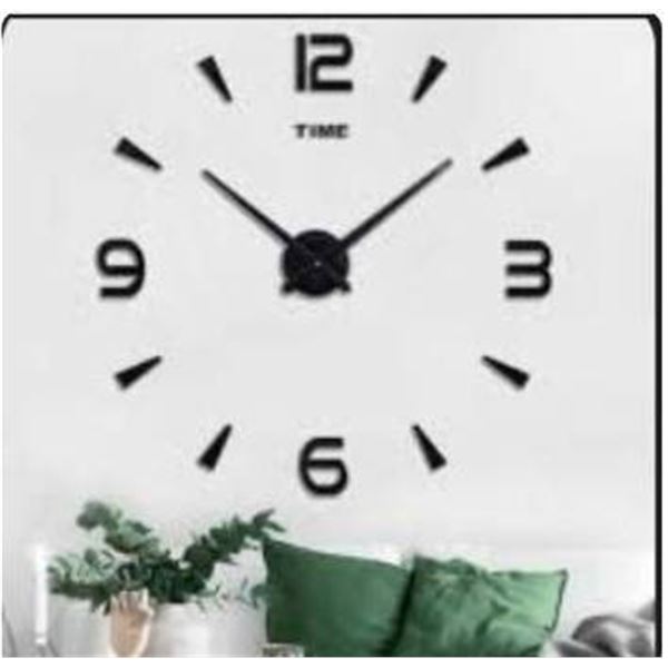 Large DIY Wall Clock Kit, 3D Frameless Wall ClockÂ