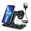 Image 1 : Wireless Charging Station, KOOPAO 3 in 1 15W Foldable Fast Wireless Charger Stand Compatible with iP