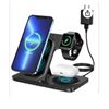 Image 1 : Wireless Charging Station, KOOPAO 3 in 1 15W Foldable Fast Wireless Charger Stand Compatible with iP