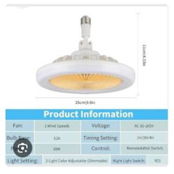 LED Multi-Function Fan Light with Remote Control