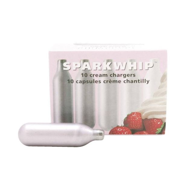 Sparkwhip Cream Chargers, 10 Capsules Per Pack, Set of 6