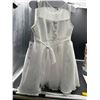 Image 3 : Jona Michelle Sleeveless White Dress with Bow, Size 3