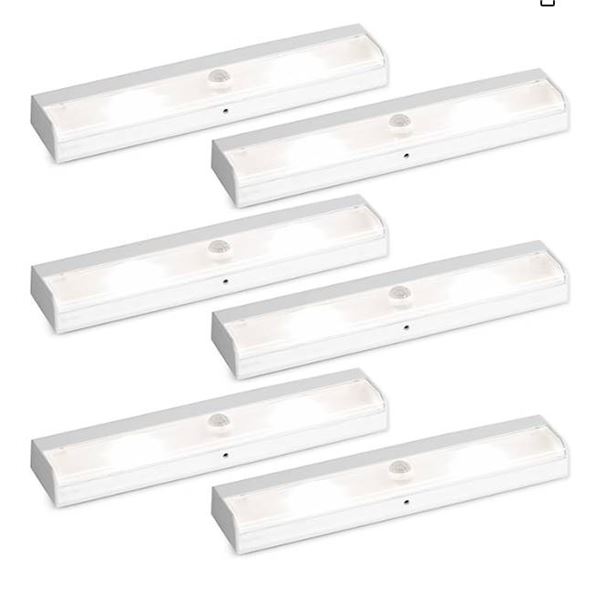 Brilliant LED Light with Motion Sensor, 6-Pack LED Bar Lights