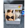 Image 1 : Calvin Klein 34B 2 Pack Lightly Lined Demi Bras in Microfiber