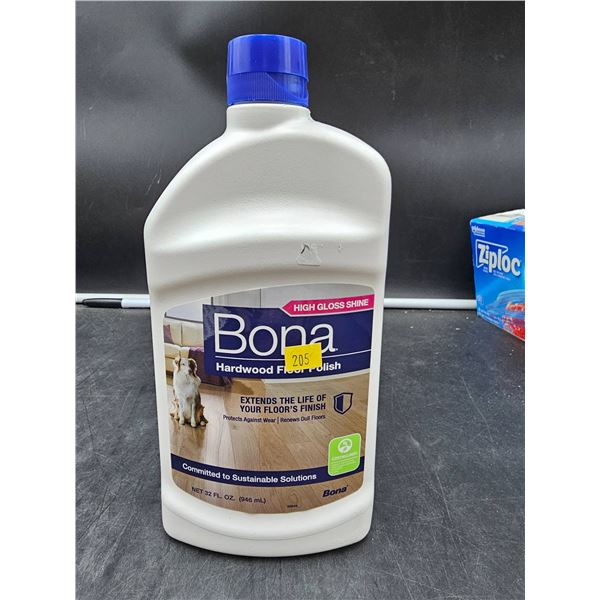 Bona Hardwood Floor Polish High Gloss 32oz Bottle