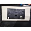 Image 2 : Digital LED Clock With Dual USB Charging Ports and Calendar Display â€“ White