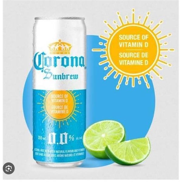 Corona Sunbrew 0.0 Percent Alcohol-Free Beer, 12-Pack, 355ml Cans