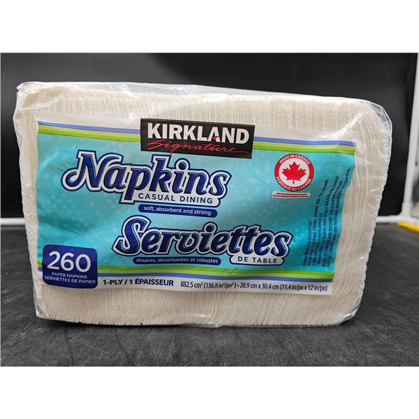 Kirkland Signature 1-Ply Napkins, Pack of 260