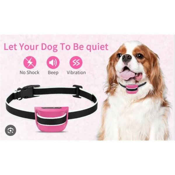 Masbrill DC651 Barking Control Collar with Adjustable Strap and USB Cable â€“ Purp