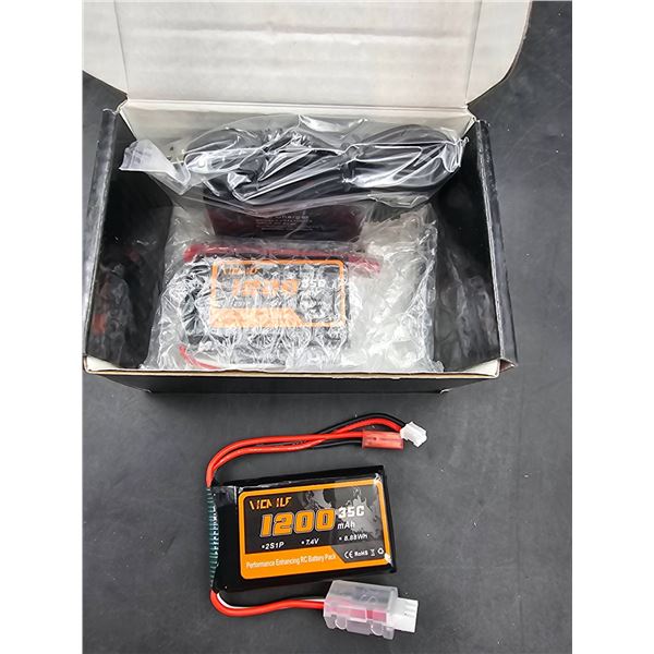 2 Pack Vicmile 1800mAh 7.2V NiMH Performance Enhancing RC Battery Pack
