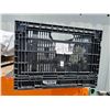 Image 3 : 24x16x11 Inch Folding Black Plastic Tote with Handle, One Per Lot