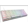 Image 1 : Durgod Hades White Mechanical Keyboard with Gateron RGB Yellow Switch