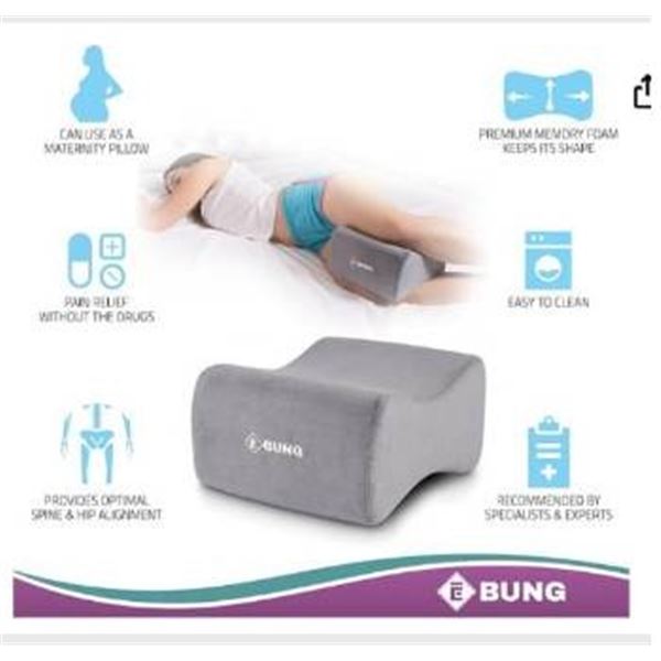 Ebung Knee Pillow for Hip, Back, Leg, Knee Pain Relief -Leg Pillow- Ideal for Side Sleepers, Pregnan