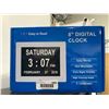 Image 2 : 8-Inch Digital Clock with Auto Dimmer, Multi-Language Support
