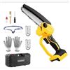 Image 1 : OugeshMini Chainsaw for Dewalt 20V MAX Battery,6 Inch Handheld Chain Saw Cordless, Small Portable Ba