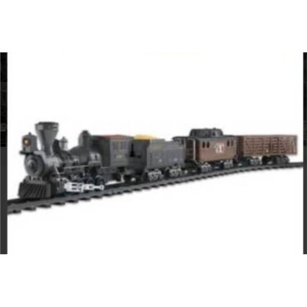 R/C Rail Steam Train 2.4GHz Set With Engine, Cars, and Controller